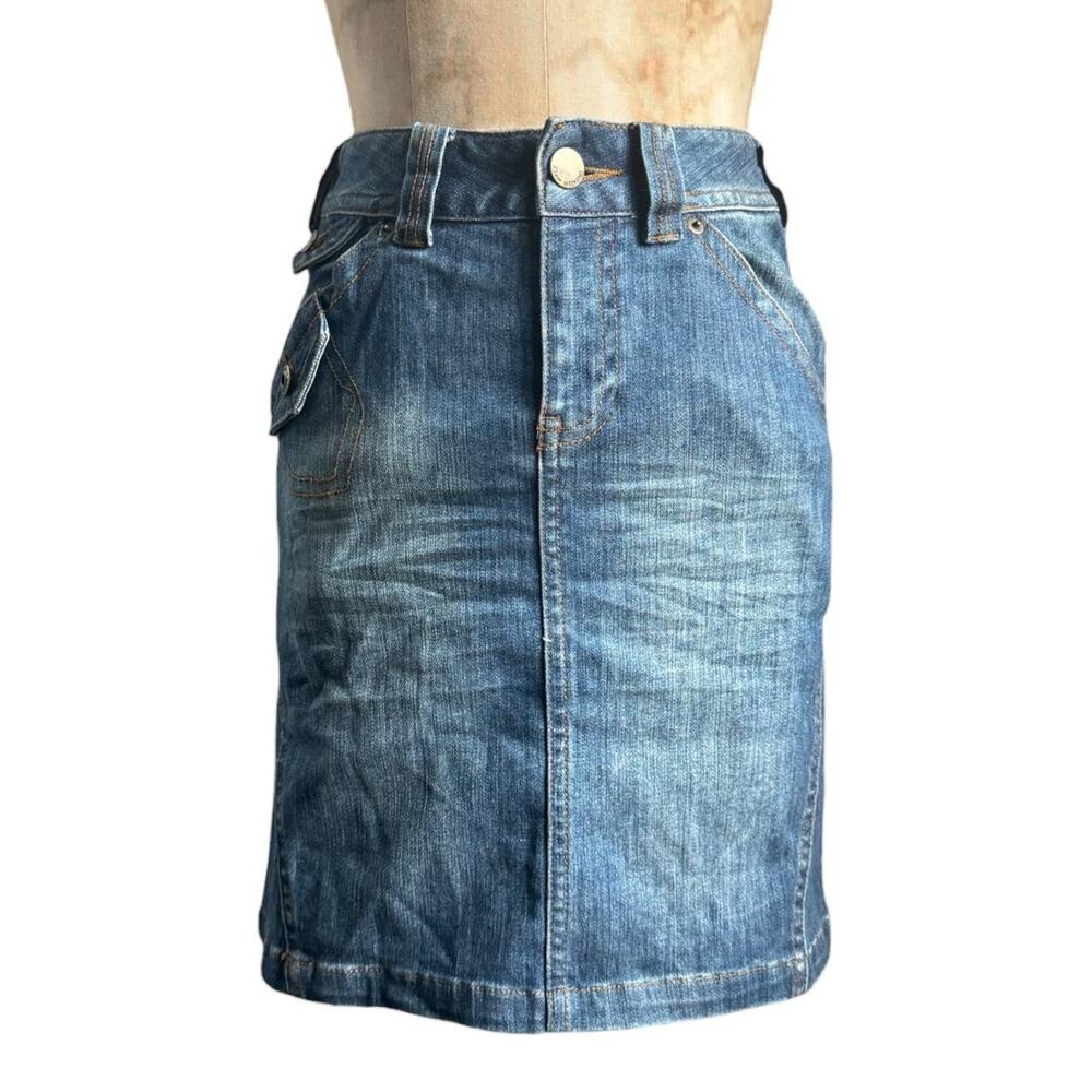 Y2K Etam denim skirt with pockets size S